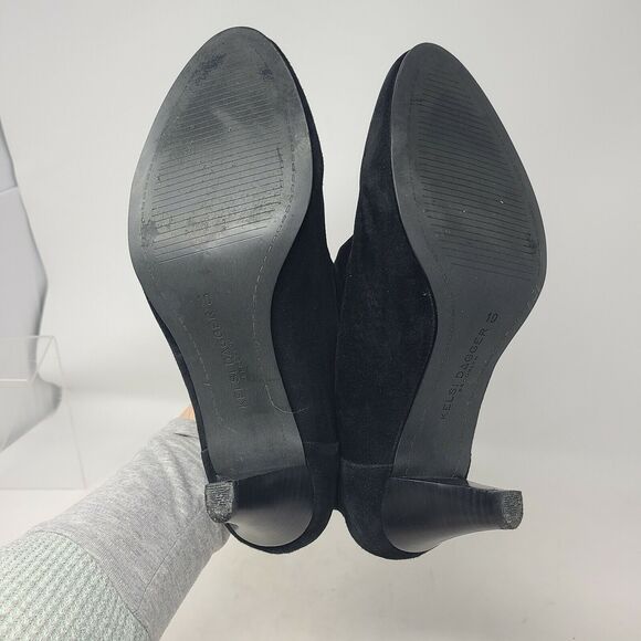 Kelsi Dagger Brooklyn Women's Size 10 Black Suede Leather Round Toe Ankle Boots - Picture 5 of 8